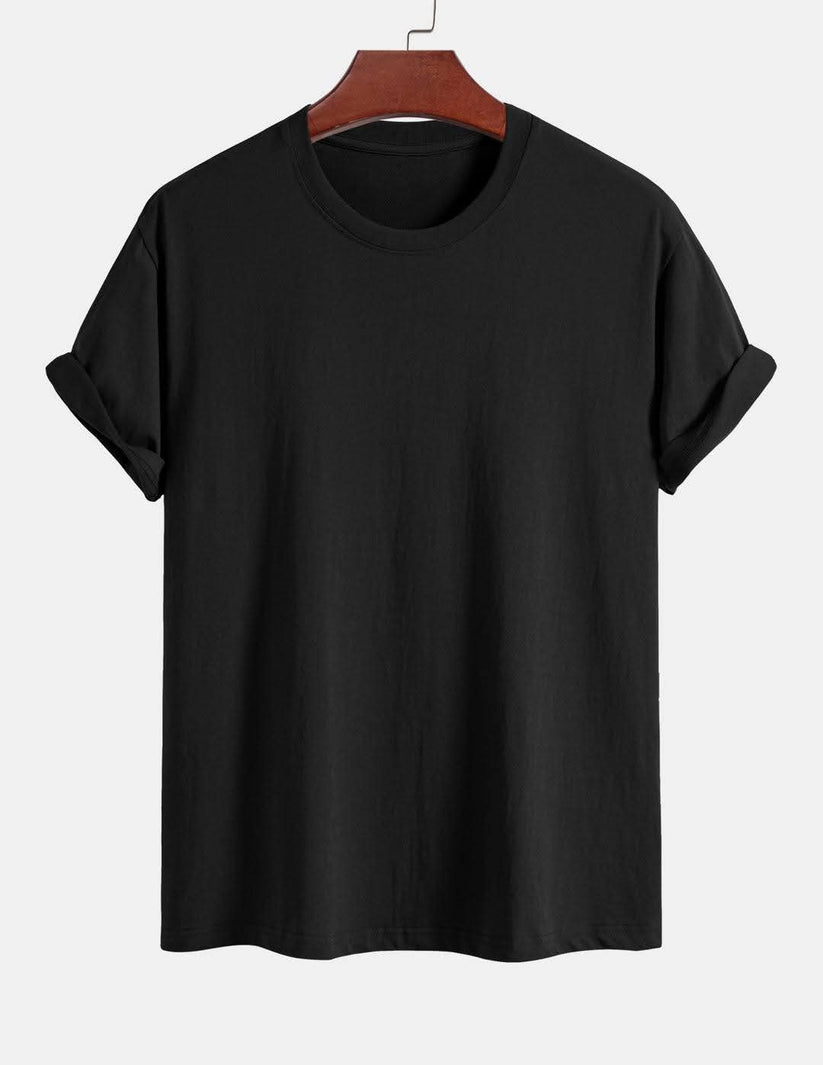Black Drop Shoulder T-Shirt