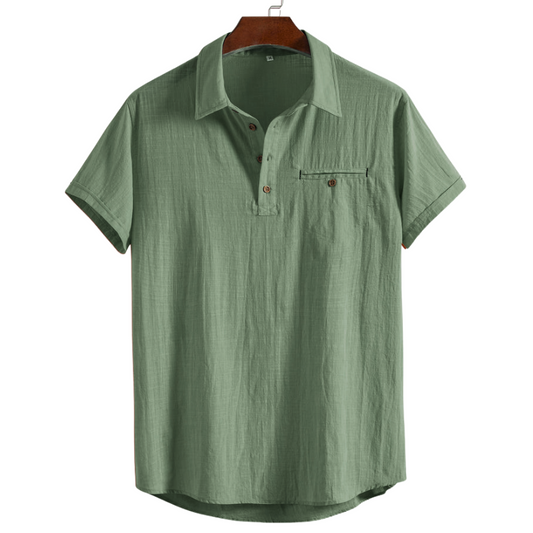 See Green Premium Cotton Spread Collar Katua Shirt