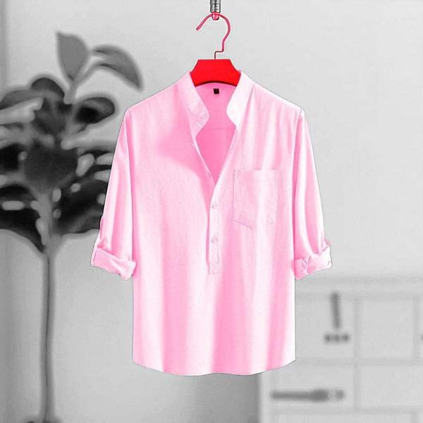 Pink Colour Premium Cotton Full Sleeve Katua